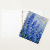 Blue Hyacinths Floral Spiral-bound Botanical プランナー手帳 (ディスプレー)