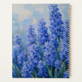 Blue Hyacinths Floral Spiral-bound Botanical プランナー手帳 (裏面)