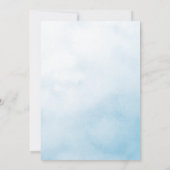 Blue Hydrangeaフローラ移動告知カード 案内状 (裏面)