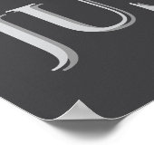 BLUE Hydrangea ポスター (角)