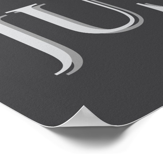 BLUE Hydrangea ポスター (角)