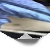 BLUE Hydrangea ポスター (角)