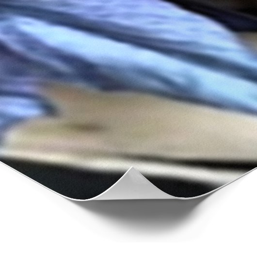 BLUE Hydrangea ポスター (角)