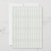 Blue Hydrangea and Stripes Bridal Shower 招待状 (裏面)