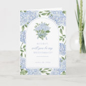 Blue Hydrangea ArchプロポーザルCard, Photo Inside サンキューカード (正面)