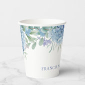 blue Hydrangea Baptism 紙コップ (正面)