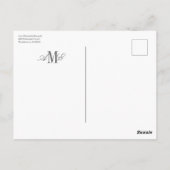 Blue Hydrangea Bloom Traditional Thank You ポストカード (裏面)