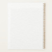 Blue Hydrangea & Blush Floral Personalized プランナー手帳 (裏面)