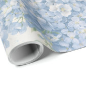 Blue Hydrangea Bouquet Gift Wrap ラッピングペーパー (ロールコーナー)