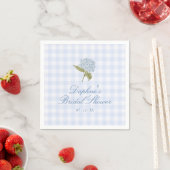 Blue Hydrangea Bridal Shower スタンダードカクテルナプキン (インサイチュ)