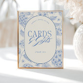 Blue Hydrangea Bridal Shower Cards Gifts ポスター