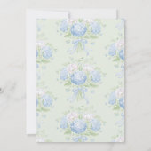 Blue Hydrangea Bridal Shower Invitation 招待状 (裏面)