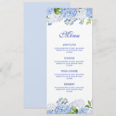 Blue Hydrangea Classic メニュー (正面/裏面)