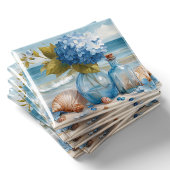 Blue Hydrangea Coastal Beach Kitchen Magnet マグネット