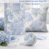 Blue Hydrangea Coastal Cabinet Knob セラミックノブ