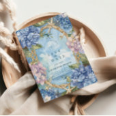 Blue Hydrangea Coastal Rope Wedding セーブザデート