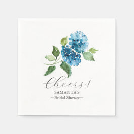 Blue Hydrangea Cocktail Napkins スタンダードカクテルナプキン