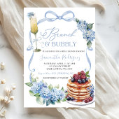 Blue Hydrangea Coquette Brunch and Bubbly Bridal 招待状