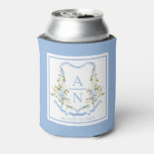 Blue Hydrangea Crest Monogram Can Holder 缶クーラー (缶裏面)