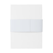 Blue Hydrangea Crest Wedding Monogram 招待状ベリーバンド (裏面例)