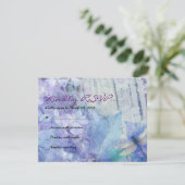 BLUE HYDRANGEA & DRAGONFLYバルミツワーリプライ 出欠カード (スタンド正面)