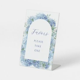 Blue Hydrangea Favors 台座サイン