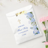 Blue Hydrangea First Communion フェイバーバッグ (封をした状態)