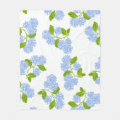 Blue Hydrangea Fleece Blanket フリースブランケット (正面)