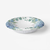 Blue Hydrangea Floral Bridal Shower ペーパーボウル (傾斜あり)