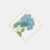 Blue Hydrangea Floral Cocktail Napkin | Elegant スタンダードカクテルナプキン (角)