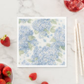 Blue Hydrangea Floral Luncheon Napkins スタンダードランチョンナプキン (インサイチュ)