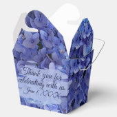 Blue Hydrangea Floral Takeout フェイバーボックス (オープン)