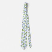 Blue Hydrangea Floral Tie ネクタイ (正面)