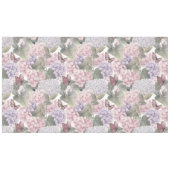 Blue Hydrangea Floral Watercolor Butterfly テーブルクロス (正面(横))