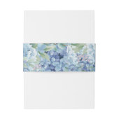 Blue Hydrangea Floral Wedding  招待状ベリーバンド (裏面例)