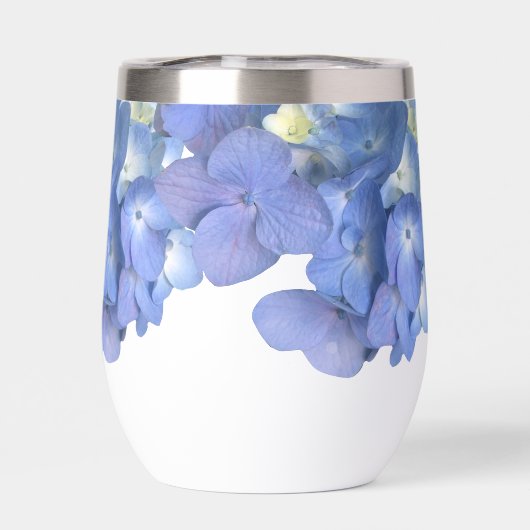 Blue Hydrangea Floral Wedding Personalized Names (背面)