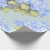 Blue Hydrangea Floral Wrapping Paper ラッピングペーパー (角)