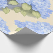 Blue Hydrangea Floral Wrapping Paper ラッピングペーパー (角)