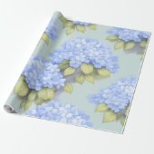 Blue Hydrangea Floral Wrapping Paper – Boutique  ラッピングペーパー (アンロールド)