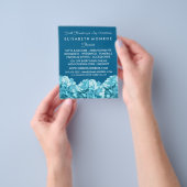 Blue Hydrangea, Floristry Advertising チラシ (手)