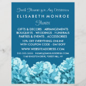 Blue Hydrangea, Floristry Advertising チラシ (正面)
