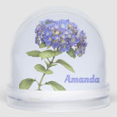 Blue Hydrangea Flower Botanical Art Personalized (正面)