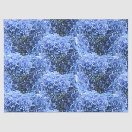 Blue Hydrangea Flowers All Occasion 薄葉紙 (正面)