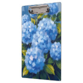 Blue Hydrangea Flowers Watercolor Floral クリップボード (左)