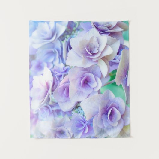 Blue hydrangea flowerss タペストリー (正面)
