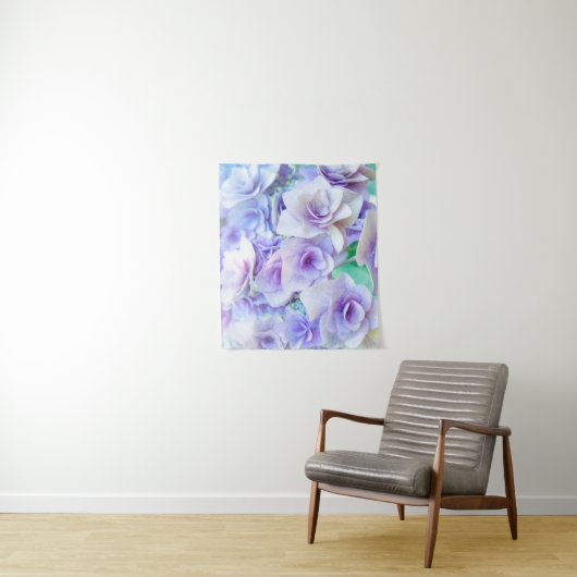 Blue hydrangea flowerss タペストリー (インサイチュ)
