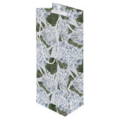 Blue Hydrangea Garden Floral  ワインギフトバッグ (裏面アングル)