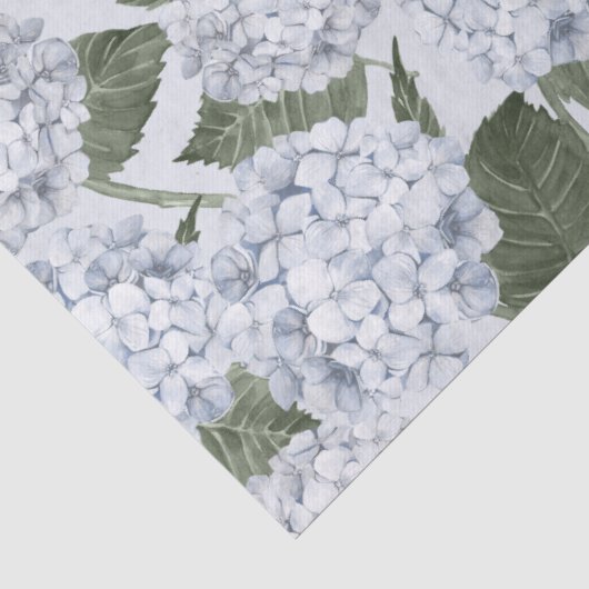 Blue Hydrangea Garden Floral  薄葉紙 (詳細)