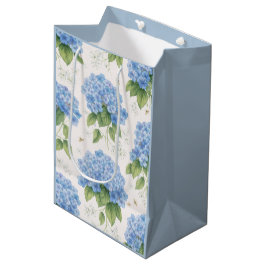 Blue Hydrangea Gift Bag | Botanical ミディアムペーパーバッグ