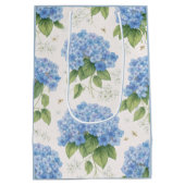 Blue Hydrangea Gift Bag | Botanical ミディアムペーパーバッグ (裏面)